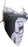 Call me Festival Fashion upcycled shredded handkerchief style retro halter top concert t shirt