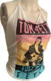 Full Moon Fever festival fashion country cutie shredded retro halter top band t shirt