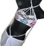 (Copy) (Copy) Ride or die freak on a leash slit weave 2pc set crop top and fringe micro mini skirt shreddie reworked t shirt EZ DUZIT