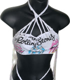 (Copy) (Copy) Ride or die freak on a leash slit weave 2pc set crop top and fringe micro mini skirt shreddie reworked t shirt EZ DUZIT