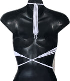 (Copy) (Copy) Ride or die freak on a leash slit weave 2pc set crop top and fringe micro mini skirt shreddie reworked t shirt EZ DUZIT