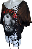 You’ll float too backless bleached Slitweave graphic t reworked t shirt EZ DUZIT
