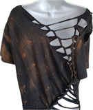You’ll float too backless bleached Slitweave graphic t reworked t shirt EZ DUZIT
