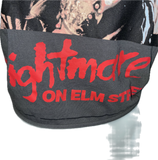 Don’t fall asleep a nightmare on elm street Freddy Krueger Halloween spooky deconstructed cut up backless crop tank top woven slitweave t shirt