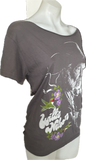 On the road again Willie Nelson cut woven backless finger crochet slitweave t shirt