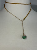 Amber waves w pink heart faceted diamonte bellychain multiwear necklace wrap bracelet