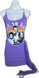 Golden Girls love is love Fringe cut up backless Micro Mini tshirt dress