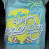 Festival Fashion fun fun fun shredded backless retro beach boys slit weave tank top