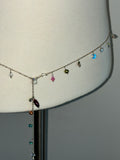 Mermaid adjustable charm bellychain multiwear necklace