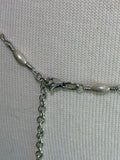 Silver heart charm bellychain multiwear necklace