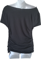 Friday the 13th lucky day slit weave shredded cut up t shirt