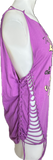 Its Only Rock n Roll cut up embroidered backless tank top