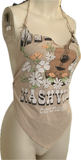 Music City Nashville Tennessee backless overly shredded bikini halter top
