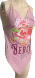 Strawberry shortcake Festival Fashion shredded handkerchief style retro halter top concert t shirt