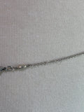 Silver heart charm bellychain multiwear necklace