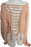 John Prine country classic folk rock music slit weave backless slitweave cropped sweatshirt