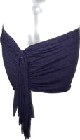 2pc set classic gamer girl graphic backless crop top slit weave fringe micro mini skirt reworked t shirt EZ DUZIT 