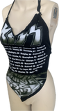 Rock n Roll all night Festival Fashion party every day shredded handkerchief style retro halter top concert t shirt