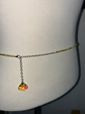Yellow Starfish adjustable crystal mermaid bellychain multiwear necklace wrap bracelet
