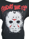 Friday the 13th lucky day slit weave shredded cut up t shirt