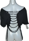 The Nightmare Before Christmas backless holiday slitweave graphic t shirt