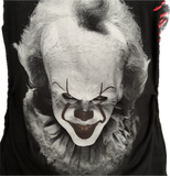 Pennywise you’ll float too IT clown Halloween costume cut up slit weave Micro Mini tshirt tank dress