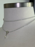 White crystal vintage Swarovski bellychain multiwear necklace wrap bracelet