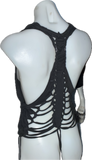 The Nightmare Before Christmas Inspired Halloween holiday slitweave graphic muscle t shirt racerback crop tank top