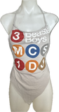 Beastie Boys New York subway style retro festival fashion reworked handkerchief style 3 mcs and 1 dj halter top