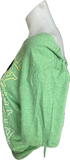 Lucky st Patrick’s Day Mickey Mouse leprechaun shamrock luck of the Irish graphic holiday backless cut up woven t shirt crop top
