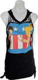 Beavis and Butthead MTV 90s USA cut up backless Micro Mini tshirt dress