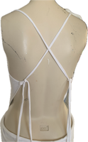 Riders on the storm Fringe cut up backless Micro Mini tshirt dress