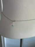 White crystal vintage Swarovski bellychain multiwear necklace wrap bracelet