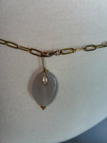 Brass paperclip bellychain multiwear necklace wrap bracelet