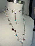 Mermaid adjustable charm bellychain multiwear necklace