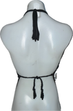 The Nightmare Before Christmas Inspired backless Halloween holiday cut up graphic t shirt crop handkerchief style halter top XXXS XXS XS S
