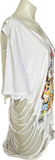 Looney Tunes bboys shredded backless oversized graphic t shirt