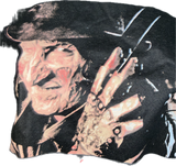 Don’t fall asleep a nightmare on elm street Freddy Krueger Halloween spooky deconstructed cut up backless crop tank top woven slitweave t shirt