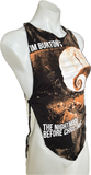 The Nightmare Before Christmas Inspired bleached backless braided Halloween holiday cut up graphic t shirt crop handkerchief style halter tank top XXXS XXS XS S