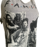 Family classic 80s horror slasher movie villains Texas shredded handkerchief style retro halter top