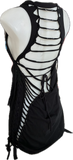 Beavis and Butthead MTV 90s USA cut up backless Micro Mini tshirt dress