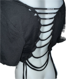 The Nightmare Before Christmas backless holiday slitweave graphic t shirt