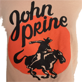 John Prine country classic folk rock music slit weave backless slitweave cropped sweatshirt