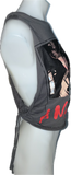 Don’t fall asleep a nightmare on elm street Freddy Krueger Halloween spooky deconstructed cut up backless crop tank top woven slitweave t shirt