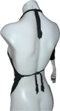The Nightmare Before Christmas Inspired backless Halloween holiday cut up graphic t shirt crop handkerchief style halter top XXXS XXS XS S