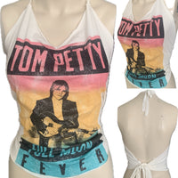 Full Moon Fever festival fashion country cutie shredded retro halter top band t shirt