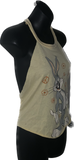 House Bunny backless classic cartoon tank crop top one size fits most