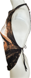 The Nightmare Before Christmas Inspired bleached backless braided Halloween holiday cut up graphic t shirt crop handkerchief style halter tank top XXXS XXS XS S
