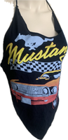 Mustang Festival Fashion shredded handkerchief style retro halter t