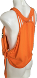 Halloween cartoon peanuts mummy costume snoopy Woodstock bff shredded slit weave cut up woven muscle tee t shirt tank top L XL XXL